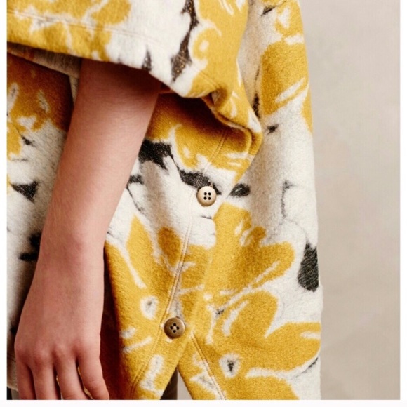 Anthropologie Saturday Sunday Cluster Flora Poncho - Picture 2 of 8